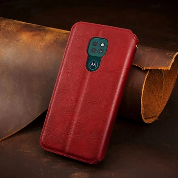 Za Moto G9 Igrajo Plus Primeru Usnja Flip Case sFor Motorola Moto G9Plus G9Play MotoG9 Igrajo Kritje Navaden Magnetni Denarnico, Telefon Primeru