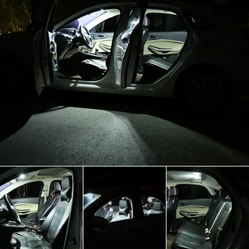 8pcs Bela Canbus LED Luči Dome Sijalke Notranje zadeve Kit Primerni Za Obdobje 2010-2016 2017 2018 Chevrolet Camaro Dome Trunk Licence Lučka