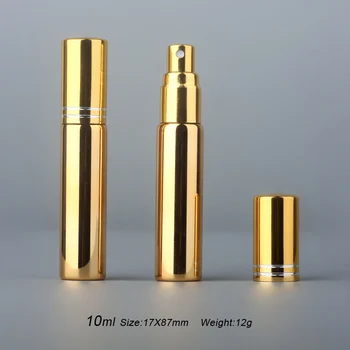 50Pieces/10 ml Veliko UV Plating Razpršilo Mini Vžigalnike Prenosni Parfum Spray Steklenico Steklenice Vzorec Prazne Posode