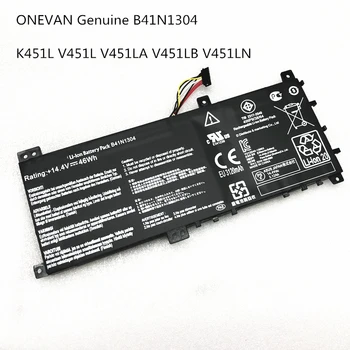 ONEVAN Resnično B41N1304 Original laptop Baterija Za ASUS S451LAS451LA-DS51T-CAVivoBook V451LA VivoBook V451LA-DS51T