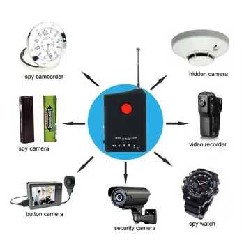 Multi-Funkcijski Bug Kamero Signal Detektorja Finder Anti-Spy RF/OBJEKTIV Detektor Za Brezžični Signal GPS Mini Kamera Tracker Finder