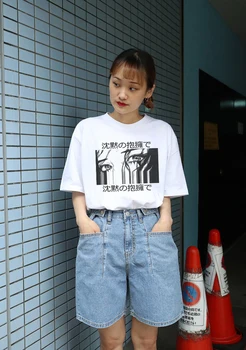 Ženske Vrhovi Japonski Priložnostne Tshirt Harajuku Temno Anime Natisniti Moda Svoboden Poletje Majica s kratkimi rokavi Ženske Estetski Poletje Ženska T-shirt majica