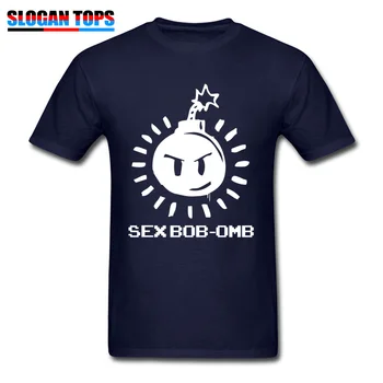 Geek T Shirt Spola Bob-Omb T-shirt Za Moške Odrasle Stripi Tees Hip Hop Scot Verski Tshirt Smešno Univerza Ulične Bomba Tiskanja