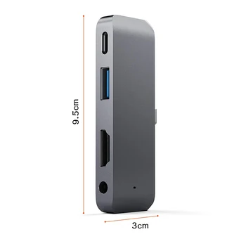 USB Tip-C Mobilne Pro Hub kartica z USB-C PD Polnjenje 4K HDMI, USB 3.0 & 3,5 mm Slušalke Jack Za leto 2020 iPad Pro Tablet Hub