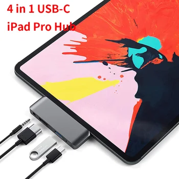USB Tip-C Mobilne Pro Hub kartica z USB-C PD Polnjenje 4K HDMI, USB 3.0 & 3,5 mm Slušalke Jack Za leto 2020 iPad Pro Tablet Hub