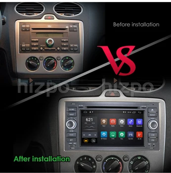 Android 10 2 din avtoradio GPS DVD Za Ford Focus 2 Ford Fiesta Mondeo 4 C-Max S-Max Fusion Tranzit Kuga Multimedia Navigacija