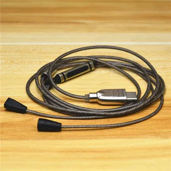 USB Tip-c DAC Dekodiranje ALC5686 Čip Slušalke Kabel Adapter Za Sennheiser Ie8 IE80 IE8I Shure MMCX Se215 SE846 Mic Pretvornik