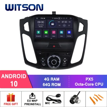 WITSON Android 10.0 Okta - core (Osem-core) 4G RAM AVTO DVD PREDVAJALNIK, GPS Za Ford focus avtomobilski navigacijski sistem gps 9