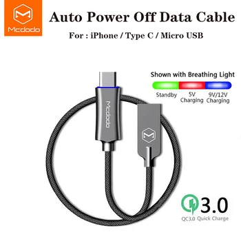 Mcdodo kabel USB Auto Odklopite Hitro Polnjenje Kabel Za Iphone / Tip-C /Micro usb