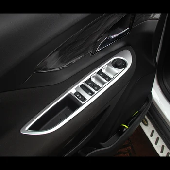Za Opel Mokka Buick Encore 2012-2016 ABS Mat LHD Notranje zadeve Armrest Vrata, Okno, Gumb Stikala Kritje Trim pribor 4PCS