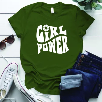 DEKLE MOČI Pismo Tiskanja Poliester Ženska Tshirts Kratek Rokav Plus Velikost Prevelik T Shirt Priložnostne Feministične Majica za Ženske Vrhovi