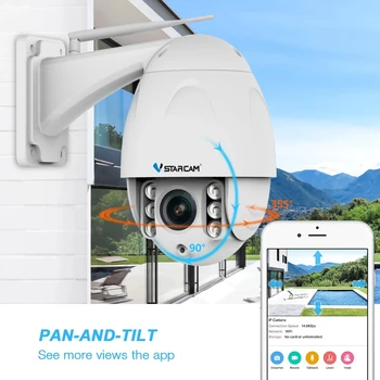 VStarcam Brezžični PTZ Speed Dome IP Kamera Zunanja 1080P HD 4X Zoom Varnostni Video Nadzor Omrežja Varnost IP Kamero Wi fi