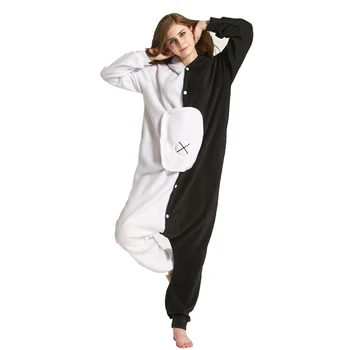Odraslih Onesie Risanka Monokuma Rjava Teddy Pedo Kumamon Rilakkuma Črni Medved Živali Kigurums Pižamo Sleepwear Cosplay Kostum