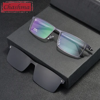 Oversize Velik Okvir Magnetni Posnetek Magnet Polarizirana Očala Leče s sončna Očala za Moške Šport Slog Očala