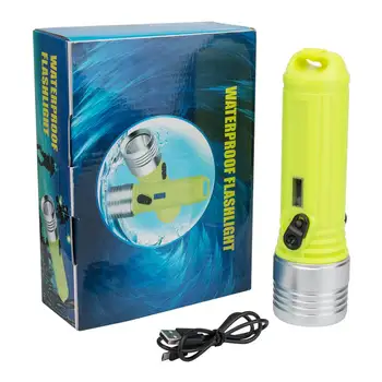 Potapljaške Luči Svetilka XM-L2 5000LM LED Svetilka Svetilka USB Polnilne Linternas za 18650 Podvodno Potapljanje Scuba Bliskovke