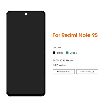 Original Opomba 9S Lcd Za Xiaomi Redmi Note9 Pro Opomba 9 Pro Lcd-Zaslon, Zaslon na Dotik, Računalnike Za Redmi Opomba 9S Note9S Lcd