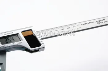 0-150MM 6inch Vlaken Sončne Digitalno kljunasto merilo sončne vernier kaliper micromter merilnik Za ON/Off Road EP GP RC Avto