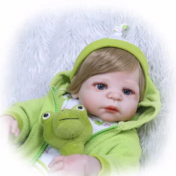 NPK Nicery 22-palčni 55 cm Bebes Rodi Punčko Trdega Silikona Fant Dekle Igrača Prerojeni Baby Doll Darilo za Otroke Baby Doll