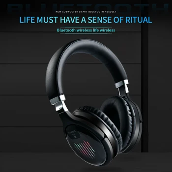 TM 061 Brezžična tehnologija Bluetooth 5.0 Slušalke Z Mikrofonom 3D Stereo Zložljive Gaming Slušalke Podpira TF Kartice MP3 FM