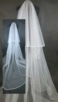Po meri izdelana poročna obleka s tančico z rokavicami