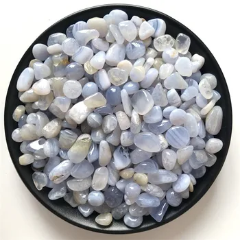 100 g na Naravno Modrem chalcedony polirani Gramoz Quartz Crystal Zdravljenje Čakre Mineralnih Vzorcu Fish Tank Vrt Dom dekor