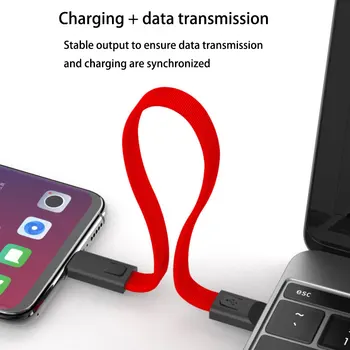 Napeljite kabel za polnjenje za iphone mini prenosni keychain micro usb kabel za samsung xiaomi hitro polnjenje žice za huawei nokia