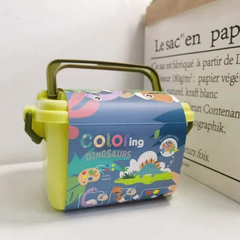 Otroci DIY Barve Dinozaver Model 3D Barvanje Kit Doodle Igrača Risanje Umetnostne Obrti Grafiti Igrača Set