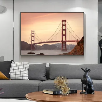 San Frančiškanski Most Golden Gate Bridge, Ki Visi Slika, Poster, Platno, Tisk Slikarstvo Wall Art Dnevna Soba Dekoracijo Doma