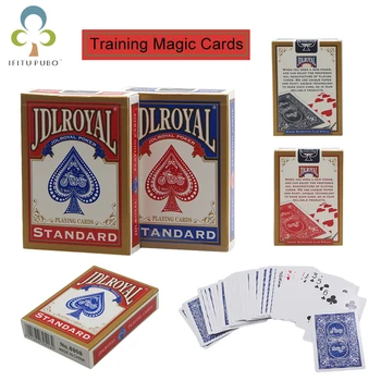 Najnovejši Poker Modra/Rdeča Standard Igranje čarovniških Trikov Poker Kartice, Narejene na Kitajskem Usposabljanje Čarobno Igralne Karte čarovniških Trikov Orodja GYH