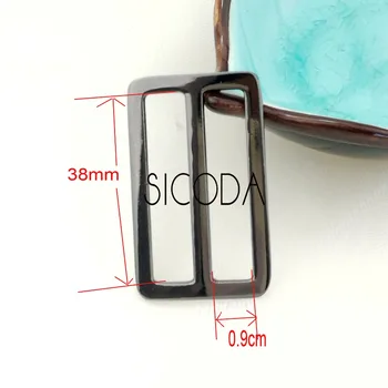 SICODA 8pcs primeru vrečko strojne opreme Japonski sponko pasu 4 prilagajanje barv 38 mm Krivulja Tri-Glide Drsnik nastavljiv pasu za tkanine