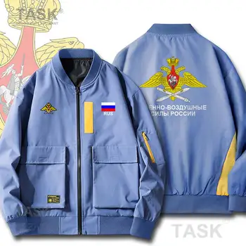 Vojaške Vojske Jopiči Air Force Rusija RUS Federacije Rusije Nacionalne vojske Moške Bomber Zadrga Jakno Priložnostne Ulične Pomlad