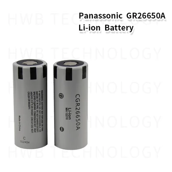 2nahrbtnik Novo za Panasonic Original 26650 CGR26650A 3,7 V 2650mAh Li-ionska Baterija za Polnjenje Brezplačna Dostava