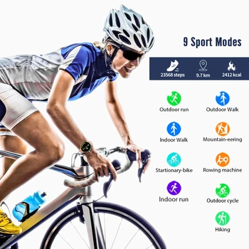IOWODO X2 Pametno Gledati Ženske Srčni utrip Spanja Monitor Fitnes Tracker 30 Dni Baterije Smartwatch Za Android IOS