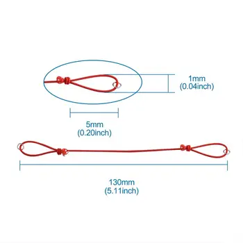 50pcs 130 mm Nastavljiva Stretchy Elastična Vlakna Kabel Niz Vrv Zapestnica Kar z Železom Skok Obroči za Nakit Ugotovitve