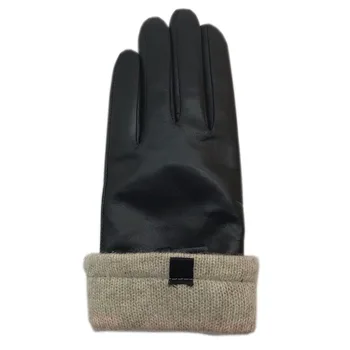 Rokavice 2020 nov slog, dame ovčje kože črne rokavice usnje moda toploto pozimi lepo brezplačna dostava pravega usnja drivin