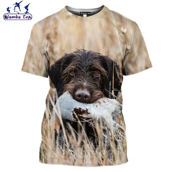 Mamba Vrh Fazan Tshirt Moški 3D Barvno Tiskanje Lov Divjih Živali Mlakarice Reed T Shirt Zajec Hound Skriti na Področju Igre Unisex Puloverju