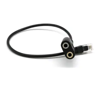 Trgovina na drobno 2x RJ9 2 Vmesnika 3,5 mm Ženski Priključek za slušalke Kabel za Telefonske Slušalke za CISCO