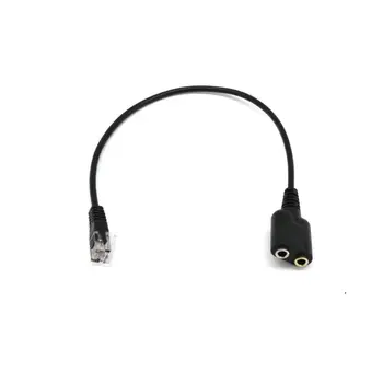 Trgovina na drobno 2x RJ9 2 Vmesnika 3,5 mm Ženski Priključek za slušalke Kabel za Telefonske Slušalke za CISCO