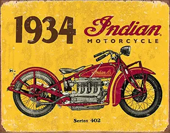Obupno Podjetja Indian Motorcycle Od Leta 1901 Tin Prijavite Kovin Barvanje Tin Prijavite Stenski Dekor Odbor Retro Pub & Bar Tin Plakat