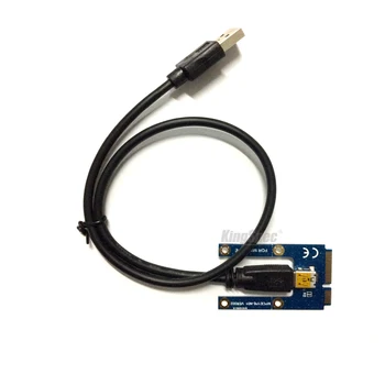 Mini pci-e pci express kartico riser 1x do 16x USB 3.0 Podatkovni Kabel SATA da 4Pin IDE Molex Napajanje za BTC Rudar Pralni riser