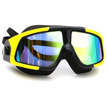 Vroče Prodaje Plavanje Očala za Odrasle Anti Meglo HD Potapljanje Očala Silikonski Velik Okvir Vodo Očala za Ženske, Moške N66