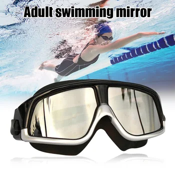 Vroče Prodaje Plavanje Očala za Odrasle Anti Meglo HD Potapljanje Očala Silikonski Velik Okvir Vodo Očala za Ženske, Moške N66