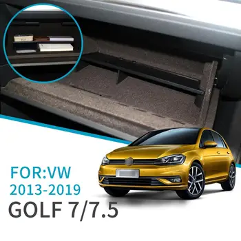 ZUNDUO Avto Škatle za Rokavice Interval za Shranjevanje za Volkswagen Golf 7 MK7 2013 ~ 2019 Dodatki Konzola Tidying Co-pilot Škatla za Shranjevanje