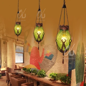 Turški Bohemia maroški Sredozemlju vitraž obesek svetlobe restavracija spalnica retro viseče luči lučka