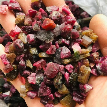 100 g naravne Barve tourmali kamni in minerali, reiki healing kristalno raw gemstone vzorec za izdelavo nakita