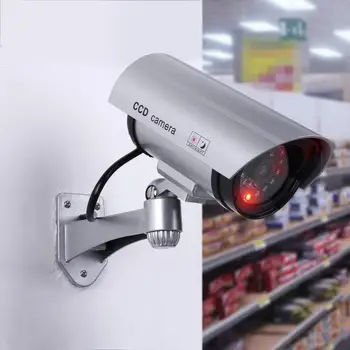 Ponaredek Dummy Kamera BX-11 Bullet Nepremočljiva Zunanja Notranja Varnost CCTV nadzorna Kamera lučka LED Utripa Rdeče, Brezplačna Dostava