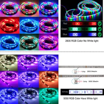 10M WiFi LED Trak Svetlobe RGB Trak Diode Neon Traku tira fita 12V SMD5050 5M Prilagodljive Luči Niz Z WiFI Krmilnik napajalnik