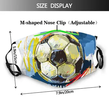 Nogomet Futbol Masko Usta Masko Proti Prahu Masko z Zamenljivim Filtrom