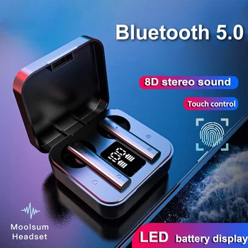 Air2S TWS Bluetooth 5.0 Brezžični Digitalni Prikaz V uho Športne Slušalke Čepkov