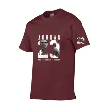 Visoka kakovost ruska moška t-shirt bombaž blagovne znamke Jordan 23 moška t-shirt vrh priložnostne t-shirt za moške barva t-shirt Evropi